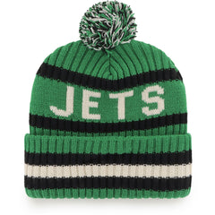 New York Jets '47 Bering Cuffed Knit Hat with Pom - Kelly Green - 47 brand