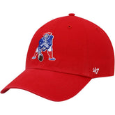 New England Patriots '47 Clean Up Adjustable Hat - Red - 47 brand