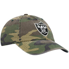 Las Vegas Raiders '47 Woodland Clean Up Adjustable Hat - Camo - 47 brand