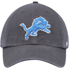 Detroit Lions '47 Secondary Clean Up Adjustable Hat - Charcoal - 47 brand