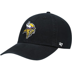 Minnesota Vikings '47 Secondary Clean Up Adjustable Hat - Black - 47 brand