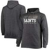 New Orleans Saints Big & Tall Practice Pullover Hoodie - Heathered Charcoal - Fanatics