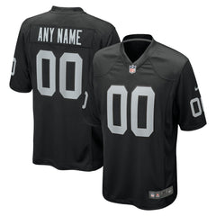 Las Vegas Raiders Custom Game Jersey - Black - Nike