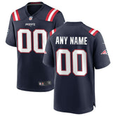 New England Patriots Custom Game Jersey - Navy - Nike