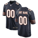 Chicago Bears Custom Game Jersey - Navy - Nike