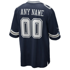 Dallas Cowboys Custom Game Jersey - Navy - Nike