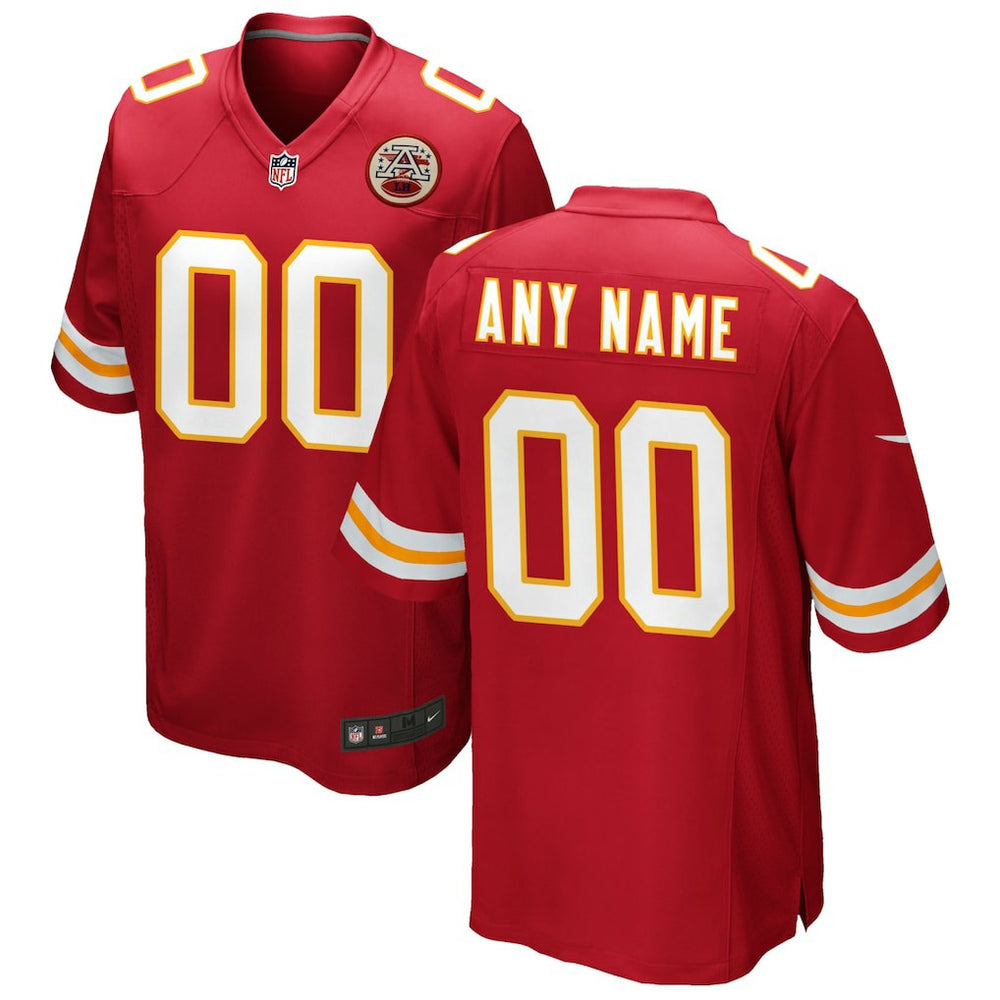 Kansas City Chiefs Custom Game Jersey - Red - Nike