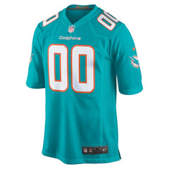 Miami Dolphins Custom Game Jersey - Aqua - Nike