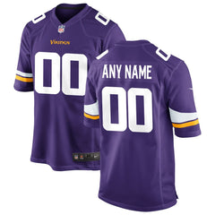 Minnesota Vikings Custom Game Jersey - Purple - Nike
