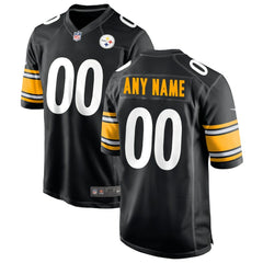 Pittsburgh Steelers Custom Game Jersey - Black - Nike