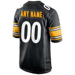 Pittsburgh Steelers Custom Game Jersey - Black - Nike