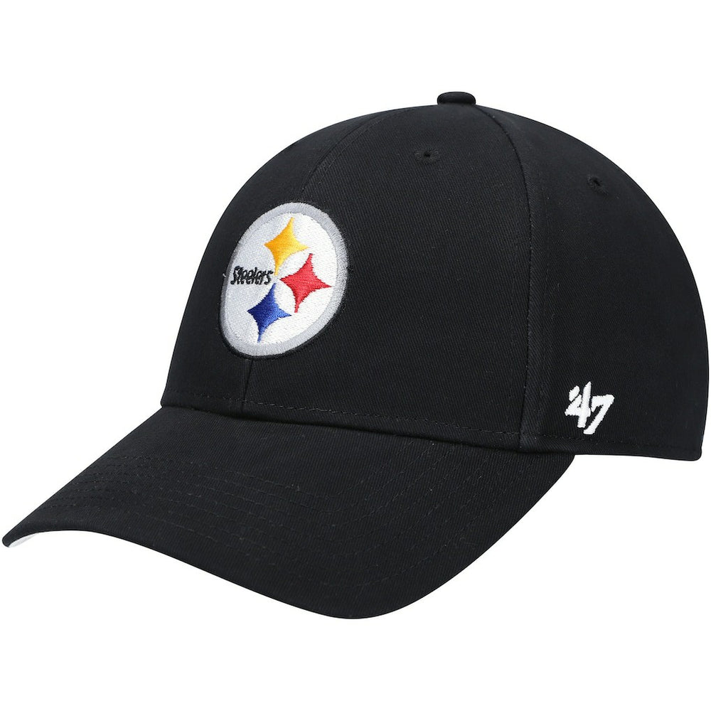 Pittsburgh Steelers '47 Youth Basic MVP Adjustable Hat - Black - 47 brand
