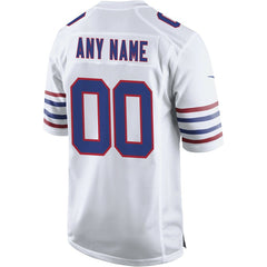 Buffalo Bills Alternate Custom Game Jersey - White - Nike