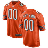 Chicago Bears Alternate Custom Game Jersey - Orange - Nike