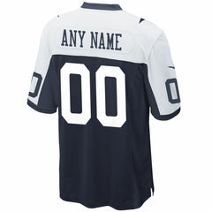 Dallas Cowboys Alternate Custom Game Jersey - Navy - Nike