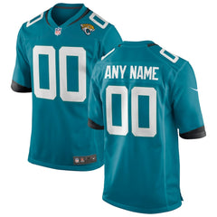 Jacksonville Jaguars Custom Team Game Jersey - Teal - Nike