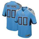 Tennessee Titans Alternate Custom Game Jersey - Light Blue - Nike
