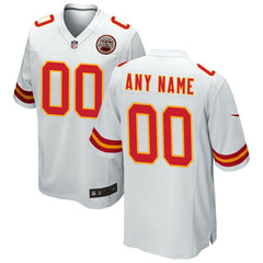 Kansas City Chiefs Custom Game Jersey - White - Nike