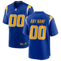 Los Angeles Chargers Alternate Custom Game Jersey - Royal - Nike