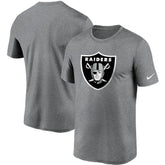 Las Vegas Raiders Logo Essential Legend Performance T-Shirt - Heathered Charcoal - Nike