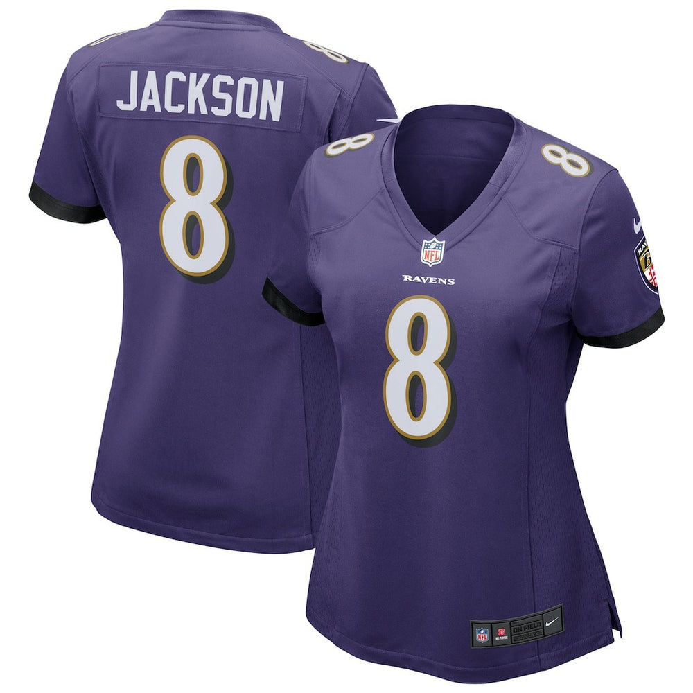 Lamar Jackson Baltimore Ravens Women's Game Jersey - Purple - Nike