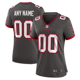 Tampa Bay Buccaneers Women's Alternate Custom Game Jersey - Pewter - Nike
