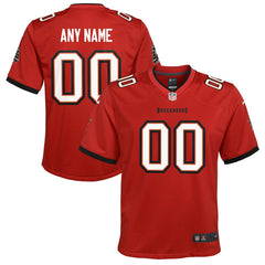 Tampa Bay Buccaneers Youth Custom Game Jersey - Red - Nike