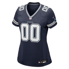 Dallas Cowboys Women's Custom Game Jersey - Navy - Nike