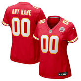 Kansas City Chiefs Women's Custom Game Jersey - Red - Nike