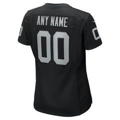 Las Vegas Raiders Women's Custom Game Jersey - Black - Nike