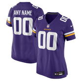 Minnesota Vikings Women's Custom Game Jersey - Purple - Nike