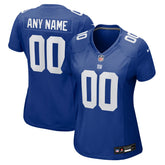 New York Giants Women's Custom Jersey - Royal - Nike