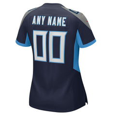 Tennessee Titans Women's Custom Game Jersey - Navy - Nike