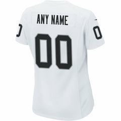 Las Vegas Raiders Women's Custom Game Jersey - White - Nike