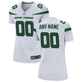 New York Jets Women's Custom Game Jersey - White - Nike