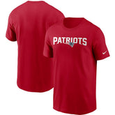 New England Patriots Team Wordmark T-Shirt - Red - Nike