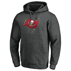 Tampa Bay Buccaneers Primary Logo Pullover Hoodie - Heather Charcoal - NFL