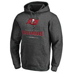 Tampa Bay Buccaneers Team Lockup Pullover Hoodie - Heather Charcoal - NFL