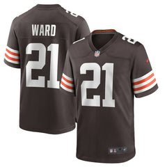 Denzel Ward Cleveland Browns Player Game Jersey - Brown - Nike