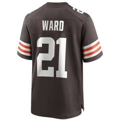 Denzel Ward Cleveland Browns Player Game Jersey - Brown - Nike