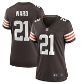 Denzel Ward Cleveland Browns Women's Player Game Jersey - Brown - Nike