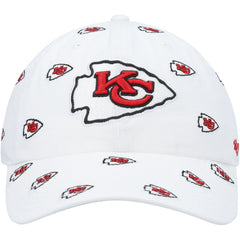 Kansas City Chiefs '47 Women's Confetti Clean Up Adjustable Hat - White - 47 brand