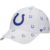 Indianapolis Colts '47 Women's Confetti Clean Up Adjustable Hat - White - 47 brand