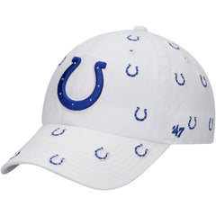 Indianapolis Colts '47 Women's Confetti Clean Up Adjustable Hat - White - 47 brand