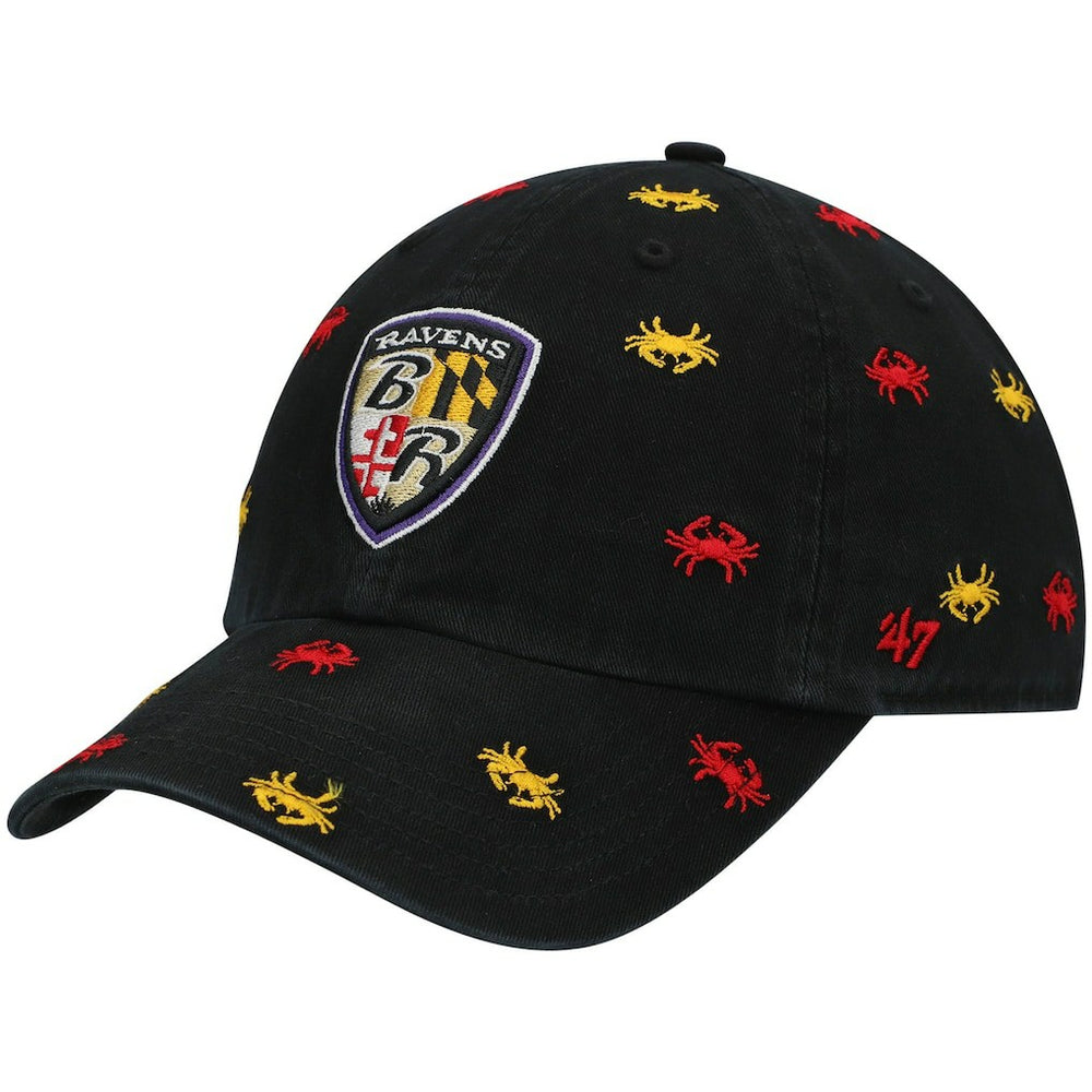 Baltimore Ravens '47 Women's Confetti Clean Up Adjustable Hat - Black - 47 brand