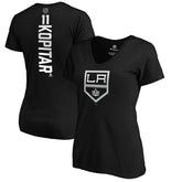 Anze Kopitar Los Angeles Kings Women's Playmaker V-Neck T-Shirt - Black | NHL discount