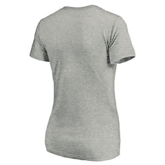 Los Angeles Chargers Women's Primary Logo V-Neck T-Shirt - Heather Gray - NFL