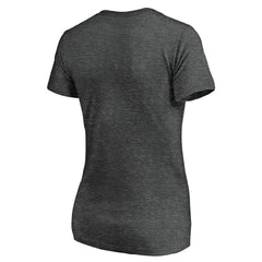 Los Angeles Chargers Women's Victory Arch V-Neck T-Shirt - Heathered Gray - NFL