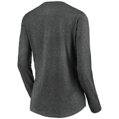 Los Angeles Chargers Women's Victory Arch Long Sleeve V-Neck T-Shirt - Heather Gray - NFL