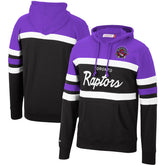 Mitchell & Ness Toronto Raptors Head Coach Pullover Hoodie Purple/Black